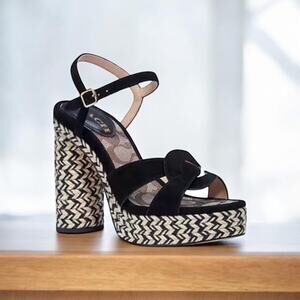Coach C2314 Talina Platform Sandal Size 8B